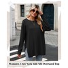 Huukeay 3 Pack Oversized Long Sleeve Shirts for Women Cotton