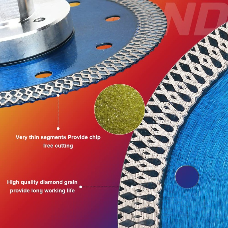 5" Super Thin Diamond Tile Blade with Flange for Cutting
