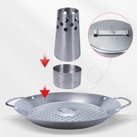 Generic Beer Can Chicken Holder, Stainless Steel Poultry Roaster, Barbecue Grill Rack, Silver Round Roaster