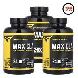 Pramaforce Max CLA Complex Linoleic Acid 2400mg 180 Capsules x 3 Bottles / 프라마포스 맥스 CLA 복합 리놀레산 2400mg 180정 캡슐 x 3병