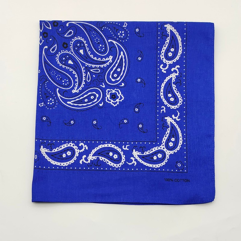 Trifong Bandana, Unisex, 100% Cotton, Cashew Nut Pattern, Paisley Handkerchief,