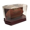 Executive Octagon Wood Base Football Display Case - Cherry