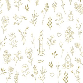 Servietten Konfirmation – Kommunion 20 Small Church Symbols | Christening Table Decoration 33 x 33 cm