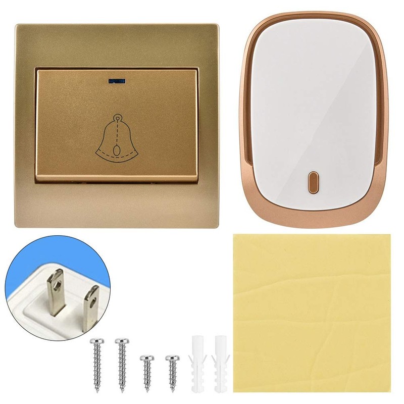 Timbre Inalámbrico, Smart Home Timbre Impermeable con 1 Receptor Y