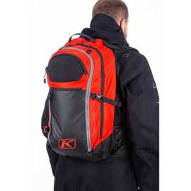 KLIM Krew 22 Pack Technical Snowmobile Backpack - Fiery Red - Black