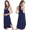 GYS Long Nightgown for Women - Viscose Made from Bamboo,