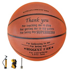 Dad Gifts from Son, Engraved Basketball Gifts for Dad, Daddy, Father, Basketball Dad Birthday Gifts, Thank You Gifts for Dad, Dad/Father Appreciation Gifts, World's Coolest Dad