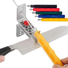 Messerschärfer Set, Erwachsene Schärfset, Messerschärfer Profi für den Innen und Außenbereich mit 5 Wetzsteinen, Messer Schleifgerät