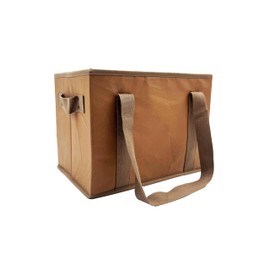 Earthwise Deluxe Collapsible Reusable Shopping Box Bag Set with Reinforced Bottom Wavy Friends Design Storage Boxes Bins Cubes Washable Paper (Set of 2)