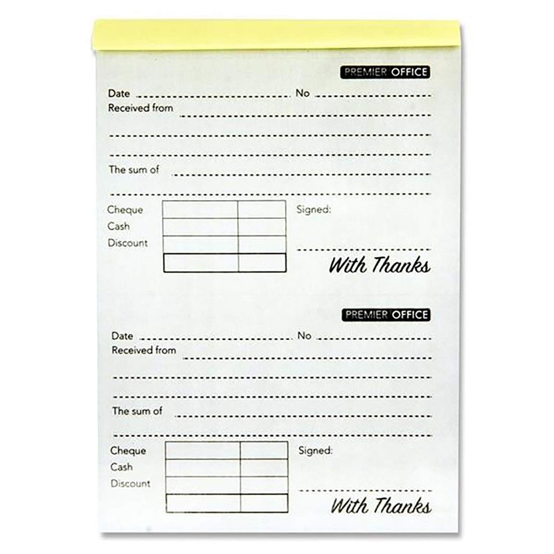 Premier Stationery S2859881 Premier Depot Carbonless Duplicate Receipt Book