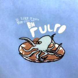 Anthropologie The Original Tinned Fish Candle Dessert Plate Octopus Blue NIB