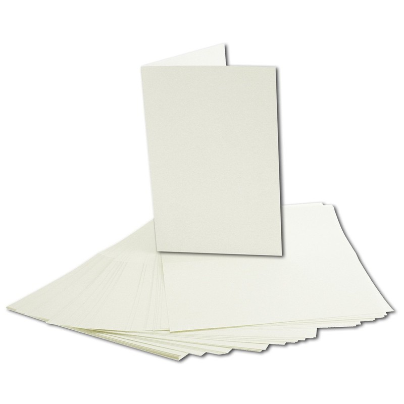 25 x Eucalyptus Green Vintage Kraft Paper Folding Cards Set