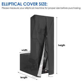 ANCHEER Elliptical Exercise Machine Shield - Dust-Proof & Waterproof Trainer Protective Shield for Home Use Exercise Machine