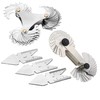 5 Pcs Thread Pitch Gauges Measure Tool Set,Stainless Steel Thread
