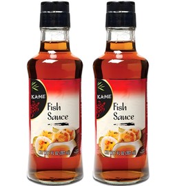 KA-ME Authentitc Asian Fish Sauce - Gluten-Free, No Preservatives, No MSG - Essential Southeast Asian Seasoning, Enhance Your Culinary Creations - 7 fl oz (Pack of 2)