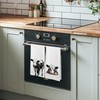 XNXLDYLH Funny Cow Kitchen Towels and Dishcloths Sets of 2,