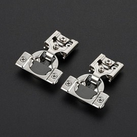 20 Pack 10 Pairs 3/8 inch Overlay Soft Close Hinges for Kitchen Cabinet Hinges Satin Nickel Hidden Hinges Stainless Steel Concealed Hinge self Closing