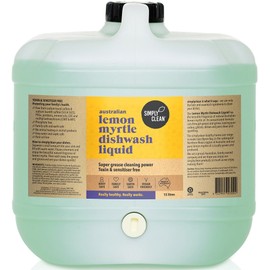 Simply Clean Dishwash Liquid Lemon Myrtle 15 Litres