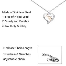 FUSTMW Saxophone Necklace Saxophone Gifts for Saxophone Players Necklace Saxophone Lover Gifts Saxophone Jewelry for Women, Small, No Gemstone