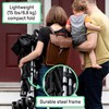 Summer Infant 3Dlite ST Convenience Stroller, Black & Gray -