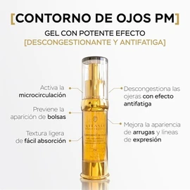 Vitasei Contorno de Ojos Noche, Cafeína, Hexapéptidos, Ácido Hialurónico