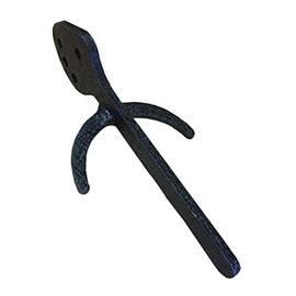 Skull Hooker Trophy Tree Powder-Coated Steel Large Prong - Designed to Hang Larger Skulled Species Such as Elk, Caribou, and Brown Bear Black