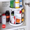 Copco White and Gray 2 Tier Vitamin Turntable with 6