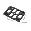 PATIKIL 6mm Skateboard Riser Pads Plastic Longboard Riser Pads Angle