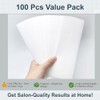100Pcs Professional Non-Woven Bikini & Facial Wax Strips - Soft