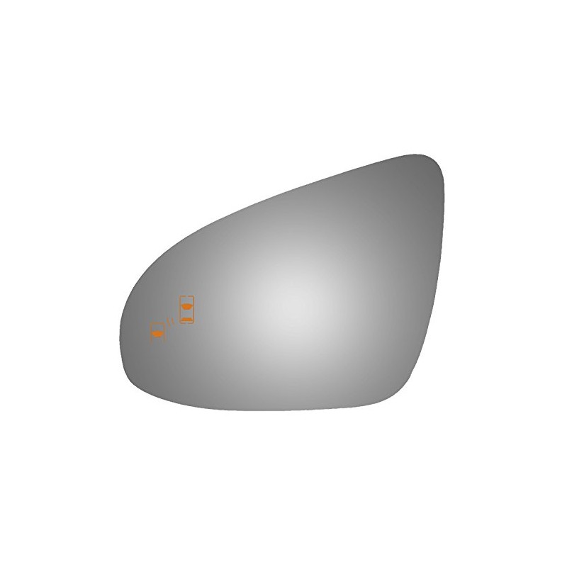 Burco 4504B Driver Side Replacement Mirror Glass with Lasered Holes