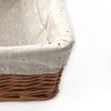 Kingwillow, Storage basket, Natural wicker Storage Bins Rectangular Basket,Arts and