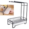 Dishcloth Drying Rack Sponge Holder Iron Draining Anti Slip Stable