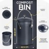 Utopia Kitchen Compost Bin with Lid and 1.3 Gallon Compose