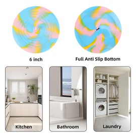 Silicone Bathtub Stopper, 2 Pack Universal Silicone Drain Stopper,Tub Stopper Bathtub Stopper Bathtub Drain Stopper Plug for Kitchen Bathroom Sink Stopper (1.85-in)