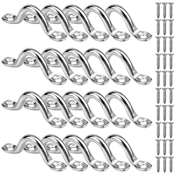 SAIJIAN Pack of 20 M6 Fender Eyelets Stainless Steel Pad