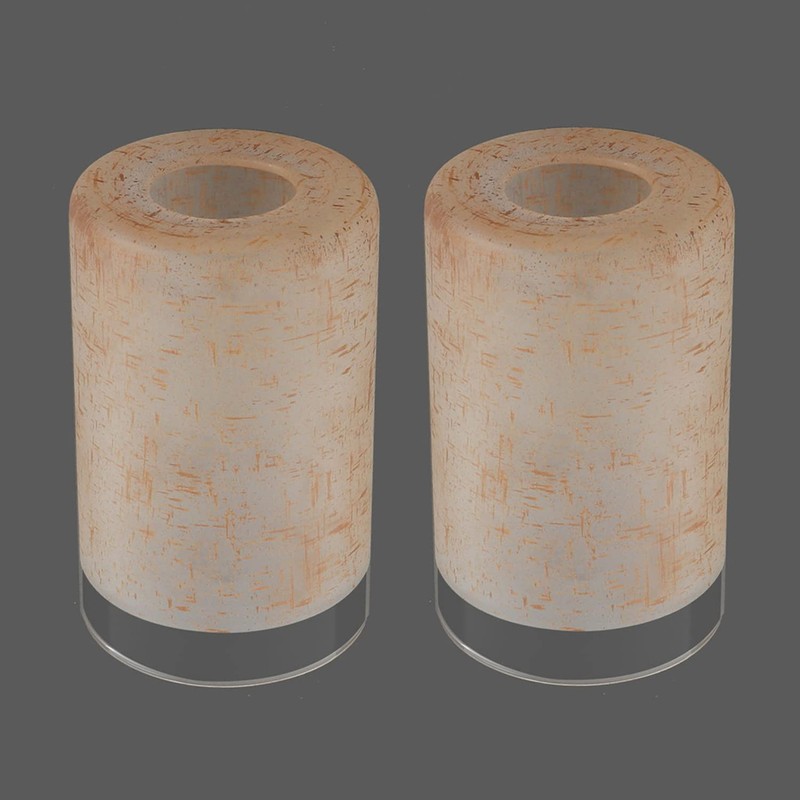 Anmire 2 Pack Tawny Linen Frosted Glass Shade, Cylinder Light