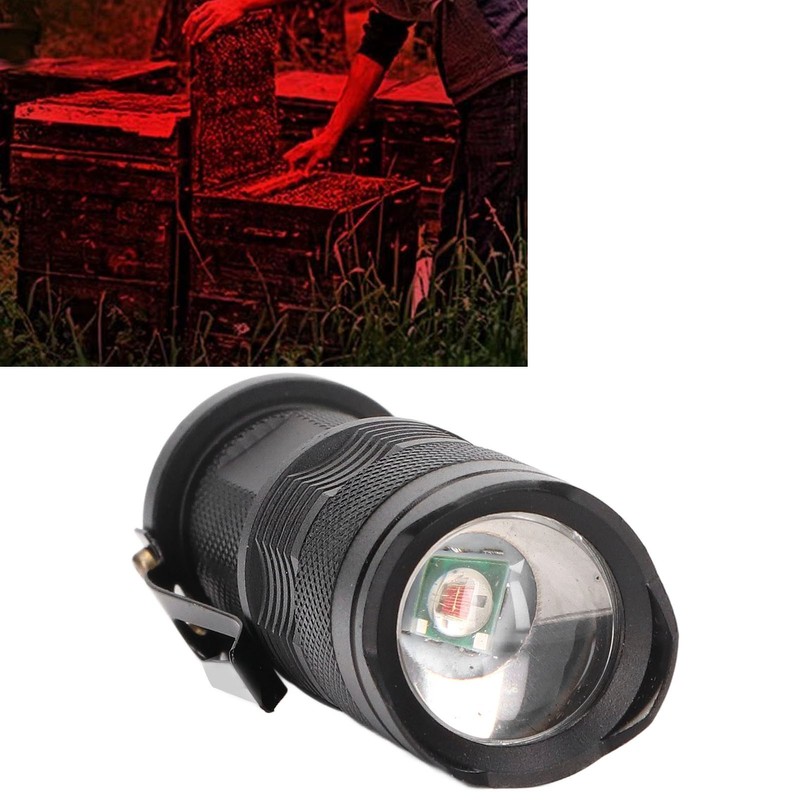 LED Flashlight 1 Mode Retractable Waterproof Handheld Lamp for Hunting