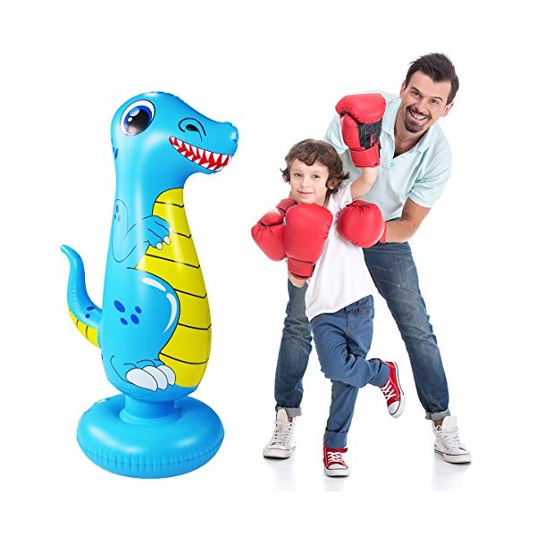 Inflatable Punch Bag for Kids,Dinosaur Boxing Bag,Free Standing Boxing Bag