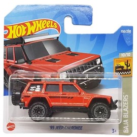 Hot Wheels - ´95 Jeep Cherokee - Baja Blazers 10/10 - HCX28 - Short Card - Belltech - Good Year - Car Meter - Mattel 2022
