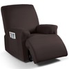 TAOCOCO Recliner Chair Covers Stretch Polyester Fabric 3-Piece for Large