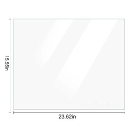 240350608 AP2115928 Refrigerator Crisper Drawer Cover Insert, Refrigerator Glass Replacement for Frigidaire Kenmore, White-Westinghouse, Crosley Glass Shelf Replacement -24" x 15.5"Inches