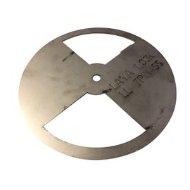 LavaLock® Stainless Steel Smoker Pinwheel BBQ fire Box Cook Chamber air Damper Pit Grill Vent (7 inch Round)