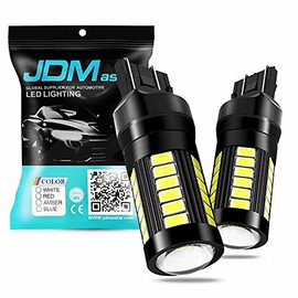 JDM ASTAR Bright White Output 5730 33-SMD 7440 7441 7443 7444 992 High Power Super Bright 360 Beam Led Light Bulbs With Projector For Backup Reverse Light