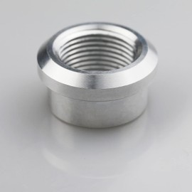 KRD PERFORMANCE 2PCS Aluminum 1 NPT Female Weld On Bung, 1" NPT Weldable Fuel Tank Fitting, Natural