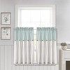 Lush Decor Linen Button Farmhouse Kitchen Tier Curtain Set, Pair,