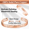 Vicmag Copper Magnetic Bracelet for Women 99.99% Solid Pure Copper