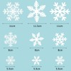 Tuopuda 270 pcs White Snowflakes Window Clings Decal Stickers Christmas