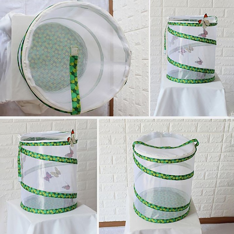 Net Insect Butterfly Habitat Cage Collapsible Insect Housing Enclosure Breeding