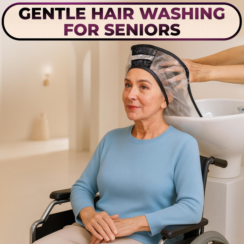 Hair Funnel for Washing Hair for Elderly – Shampoo Cape