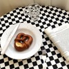 SINGOMON 2 Packs Black and White Checkered Table Cloths Buffalo